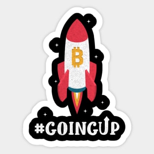 Vintage spaceship rocket currency traders gifts Sticker